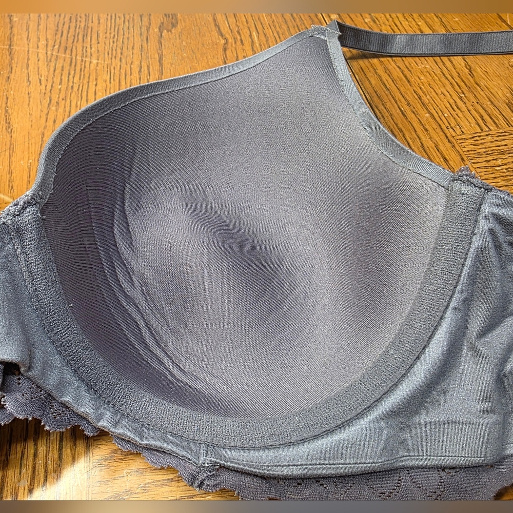 Arie Real Sunnie Full Coverage Underwire Padded Bra Purple Gray Size 34D - Picture 5 of 12